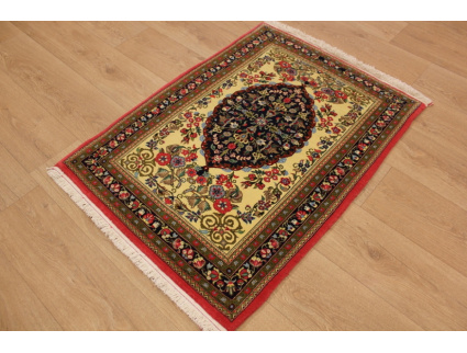 Persian carpet "Ghom" virgin wool 108x80 cm