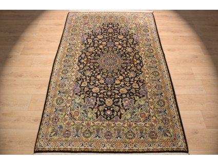 Persian carpet Kashan wool & silk 219x138 cm