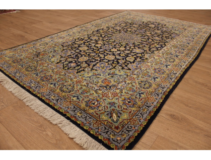 Persian carpet Kashan wool & silk 219x138 cm