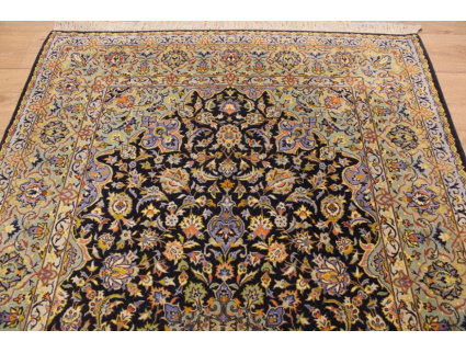 Persian carpet Kashan wool & silk 219x138 cm