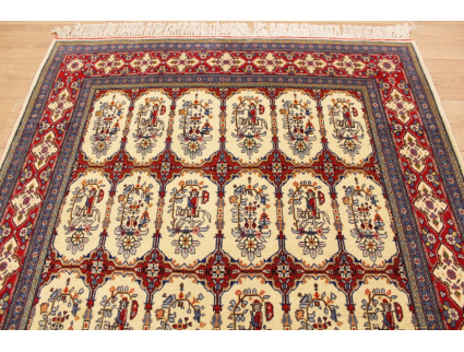 Persian carpet Kashan pure wool 202x134 cm