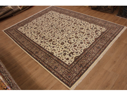 Orientteppich Indo Kaschan Wollteppich 400x300 cm