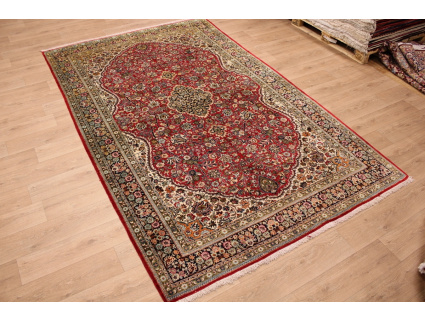 Persian carpet "Ghom" pure Silk 337x210 cm Red