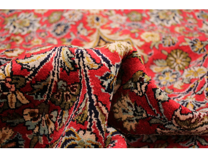 Persian carpet "Ghom" pure Silk 337x210 cm Red