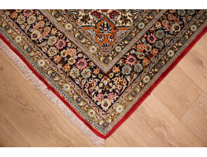 Persian carpet "Ghom" pure Silk 337x210 cm Red