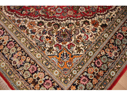 Persian carpet "Ghom" pure Silk 337x210 cm Red