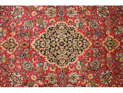 Persian carpet "Ghom" pure Silk 337x210 cm Red