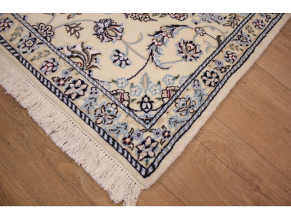 Persian carpet Nain 9la Runner with Silk 310x90 cm