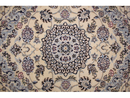 Persian carpet Nain 9la Runner with Silk 310x90 cm