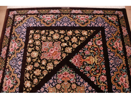 Persian carpet Ghom pure Silk rug 195x130 cm