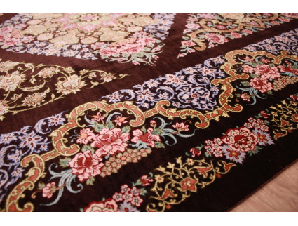 Persian carpet Ghom pure Silk rug 195x130 cm