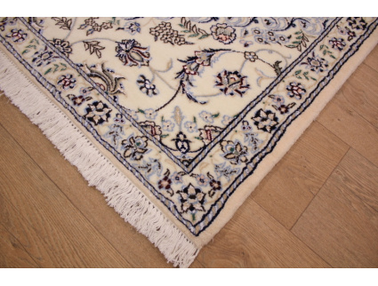 Persian carpet Nain 9la Runner with Silk 310x88 cm