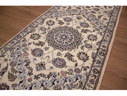 Persian carpet Nain 9la Runner with Silk 310x88 cm