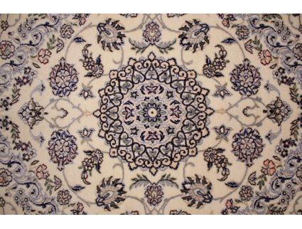 Persian carpet Nain 9la Runner with Silk 310x88 cm