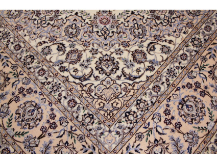 Persian carpet "Nain" 6la with Silk 360x260 cm Beige