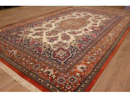 Persian carpet "Ghom" wool rug 310x200 cm