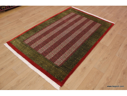 Persian carpet "Bijar" with Silk 222x145 cm