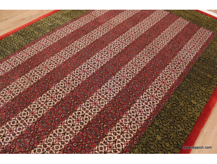 Persian carpet "Bijar" with Silk 222x145 cm