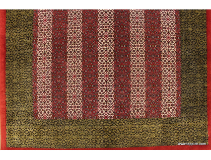 Persian carpet "Bijar" with Silk 222x145 cm