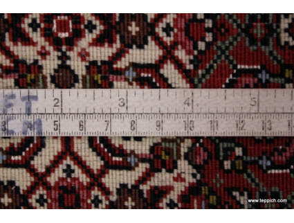 Persian carpet "Bijar" with Silk 222x145 cm