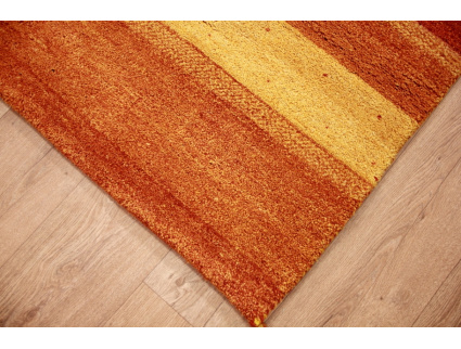 Oriental carpet "Gabbeh" pure wool 177x125 cm Orange