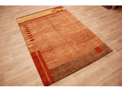 Oriental carpet "Gabbeh" pure wool 237x159 cm Brown