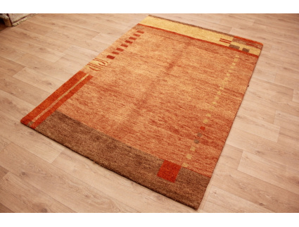 Oriental carpet "Gabbeh" pure wool 237x159 cm Brown