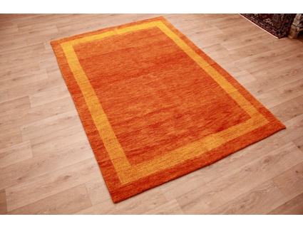 Orient Teppich "Gabbeh" reine Wolle 242x168 cm Orange