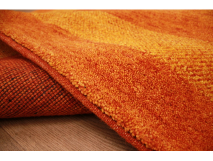 Oriental carpet "Gabbeh" pure wool 242x168 cm Orange