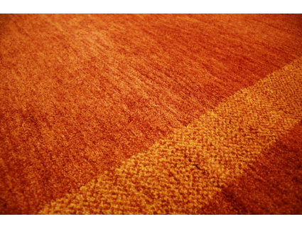 Oriental carpet "Gabbeh" pure wool 242x168 cm Orange