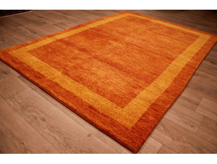 Orient Teppich "Gabbeh" reine Wolle 242x168 cm Orange