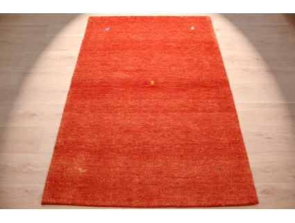 Orient Teppich "Gabbeh" reine Wolle 176x123 cm Orange