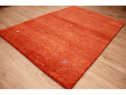 Oriental carpet "Gabbeh" pure wool 176x123 cm Orange