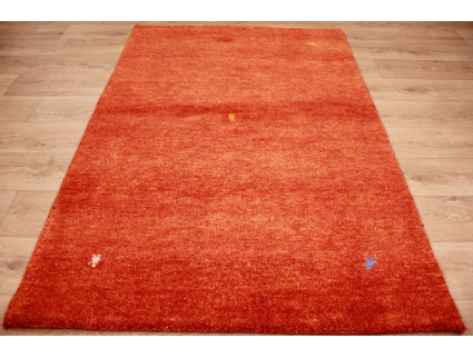 Oriental carpet "Gabbeh" pure wool 176x123 cm Orange