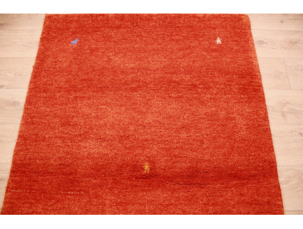 Oriental carpet "Gabbeh" pure wool 176x123 cm Orange