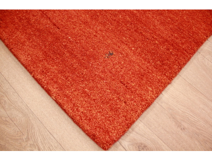 Oriental carpet "Gabbeh" pure wool 176x123 cm Orange