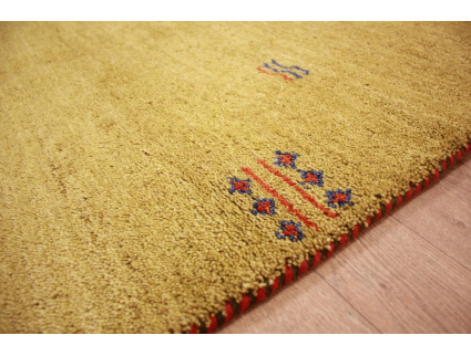 Oriental carpet "Gabbeh" pure wool 179x123 cm Pale green