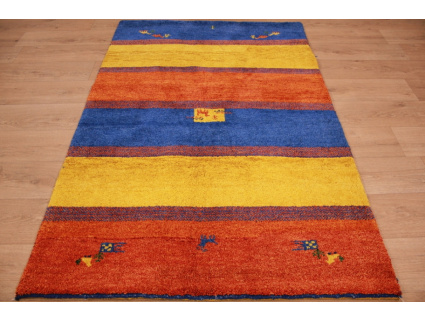 Oriental carpet "Gabbeh" pure wool 185x123 cm Yellow