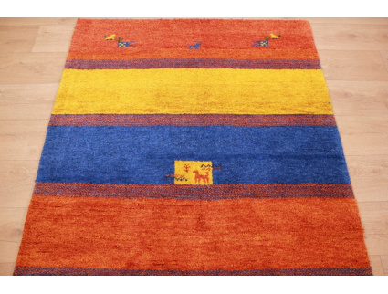 Oriental carpet "Gabbeh" pure wool 185x123 cm Yellow