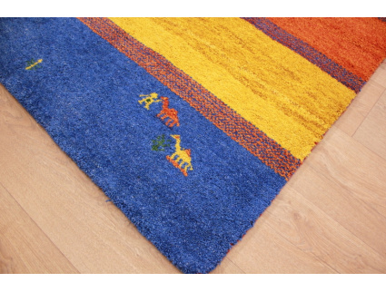 Oriental carpet "Gabbeh" pure wool 185x123 cm Yellow