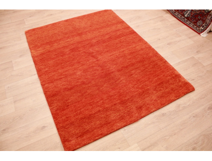 Oriental carpet "Gabbeh" pure wool 200x146 cm Orange