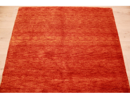 Oriental carpet "Gabbeh" pure wool 200x146 cm Orange