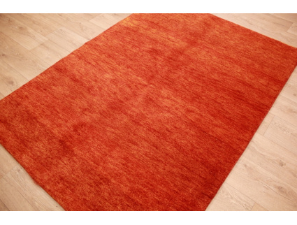 Oriental carpet "Gabbeh" pure wool 200x146 cm Orange