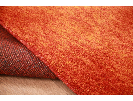 Oriental carpet "Gabbeh" pure wool 200x146 cm Orange