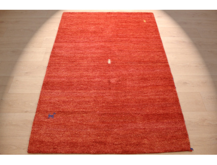 Oriental carpet "Gabbeh" pure wool 183x119 cm Orange