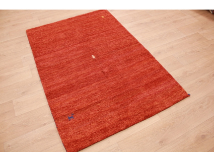 Oriental carpet "Gabbeh" pure wool 183x119 cm Orange