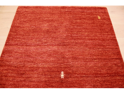 Oriental carpet "Gabbeh" pure wool 183x119 cm Orange