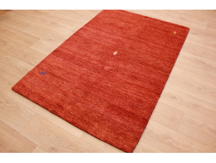 Oriental carpet "Gabbeh" pure wool 183x119 cm Orange