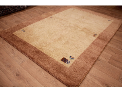 Oriental carpet "Gabbeh" pure wool 235x169 cm Beige