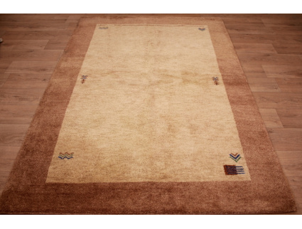 Orient Teppich "Gabbeh" reine Wolle 235x169 cm Beige